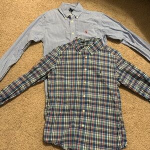 Two Boys Ralph Lauren Dress Shirts